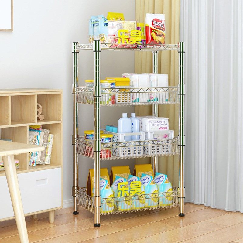 乐昊色厨房落地多层果蔬蔬菜篮子多功能可调节收纳架,厨房/烹饪用具,果蔬置物架/篮/框,淘宝优惠券,粉丝福利购,淘宝优惠卷