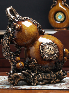 招财葫芦储钱罐摆件欧式家居客厅创意装饰品礼品样板房软装