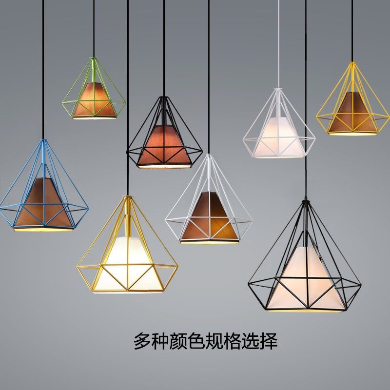 理发店吊灯发廊钻石吊灯铁艺鸟笼奶茶店餐厅吧台超亮创意个性,家装灯饰光源,客厅吊灯,淘宝优惠券,粉丝福利购,淘宝优惠卷