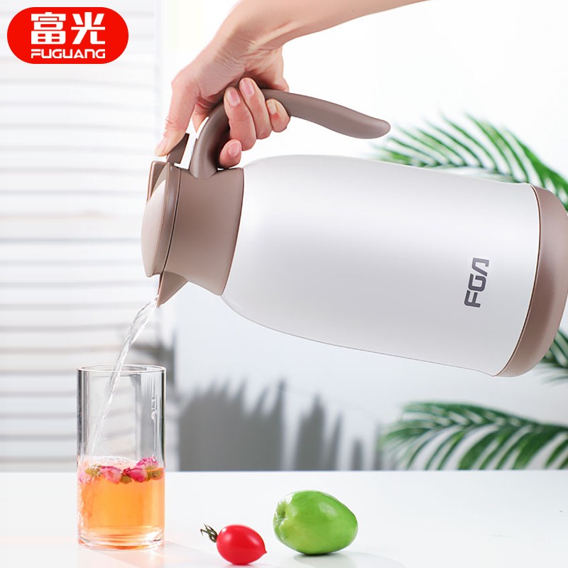 保温壶家用大容量热水壶玻璃胆开水瓶欧式6保温水壶