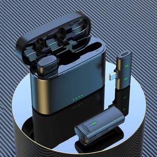 K10新款 无线领夹麦克风充电仓混响降噪双向信号直播PK会议直播麦