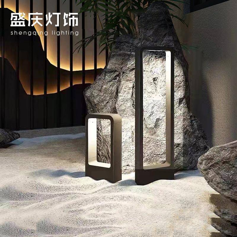 户外草坪灯家用庭院灯方形led室外防水园林灯景观别墅花园草地灯
