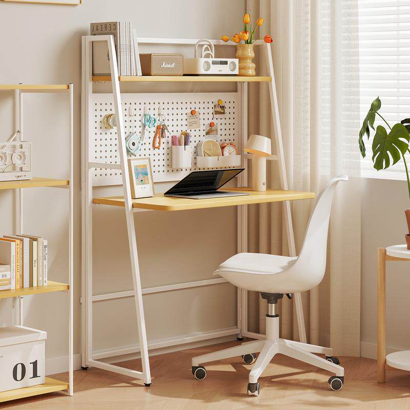 折叠书桌小户型家用电脑桌卧室床边桌子简易出租屋学生学习洞洞板