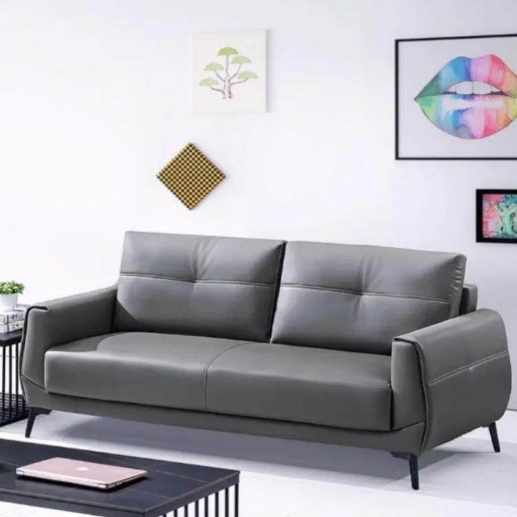 简约办公沙发茶几组合接待会客洽谈商务小户型办公室沙发三人位