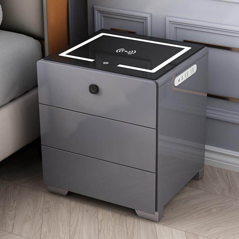 烤漆智能床头柜简约现代实木轻奢多功能带灯无线充电收纳储物柜,鲜花速递/花卉仿真/绿植园艺,割草机/草坪机,淘宝优惠券,粉丝福利购,淘宝优惠卷