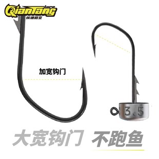 大钩门内德铅头钩9099背刺鱼钩钱塘路亚软饵钩黑坑鲈鱼鳜鱼