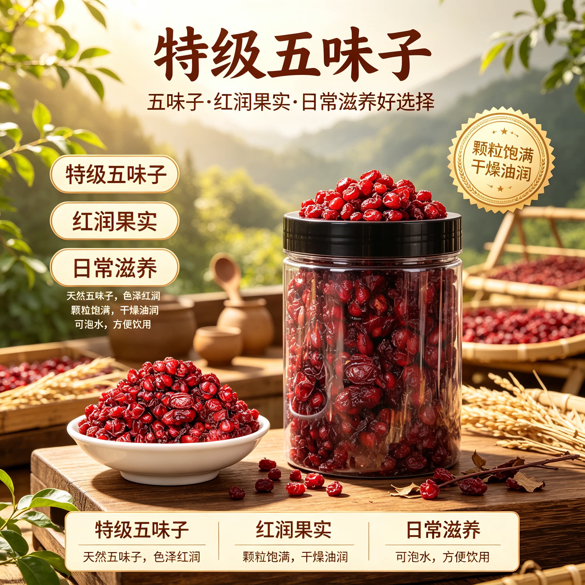 长白山正品五味子新货干货