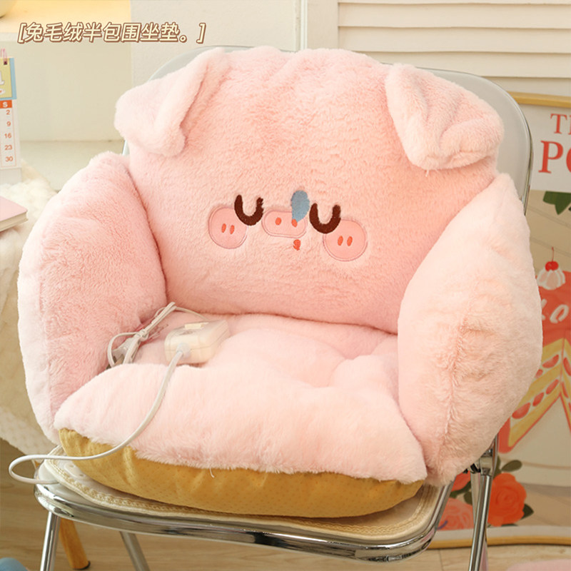 秋冬季款坐垫靠背一体办公室宿舍久坐加热毛绒椅子垫屁垫护腰座垫,居家布艺,椅垫,淘宝优惠券,粉丝福利购,淘宝优惠卷