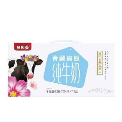 贝因美青藏高原雪域跑跑牛纯牛奶
