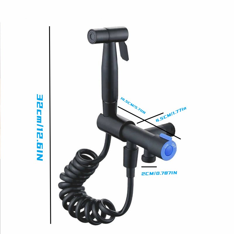 304不锈钢一进二出双柄双控单冷喷枪水龙头 洗衣机快开水嘴水龙头