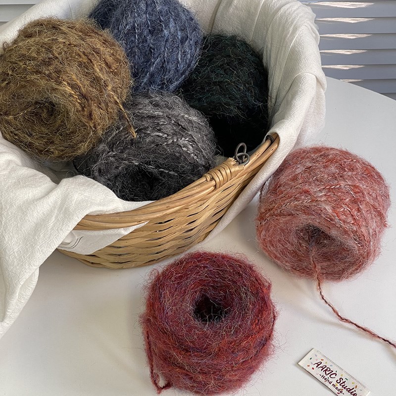 AARIC手作-幻彩粗芯马海毛DIY编织秋冬毛线