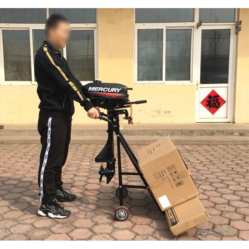 鲁舶马达小推车60马力舷外机支架船外机小推车船用螺旋桨推进器30