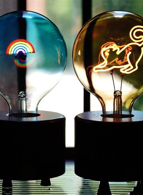 梦幻天空蓝色彩虹灯 送圣诞节礼物情侣生日爱情小夜灯充电