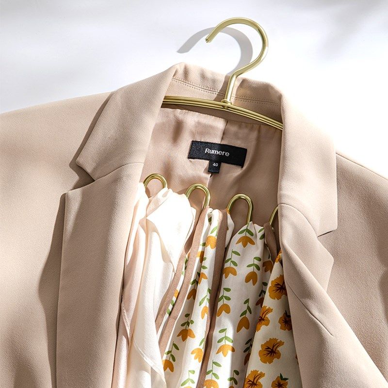 太空铝波浪衣架家用无痕衣挂多功能吊带内衣帽子丝巾衣架挂衣架子