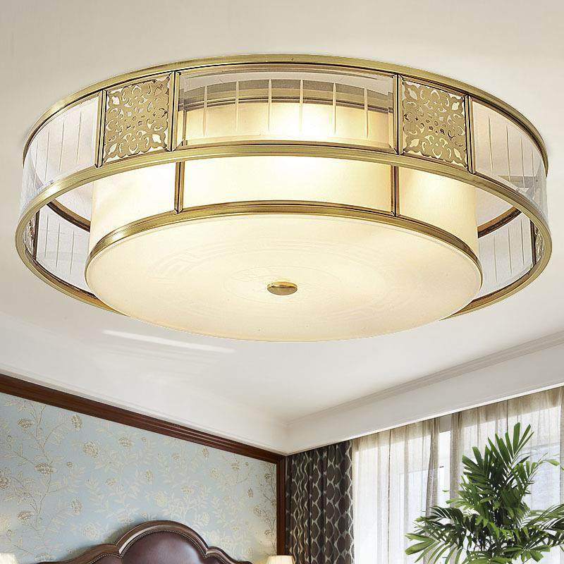 全铜中式温馨吸顶灯客厅灯具简约现代卧室灯圆形吸顶铜灯房间灯,包装,五金配件包装,淘宝优惠券,粉丝福利购,淘宝优惠卷