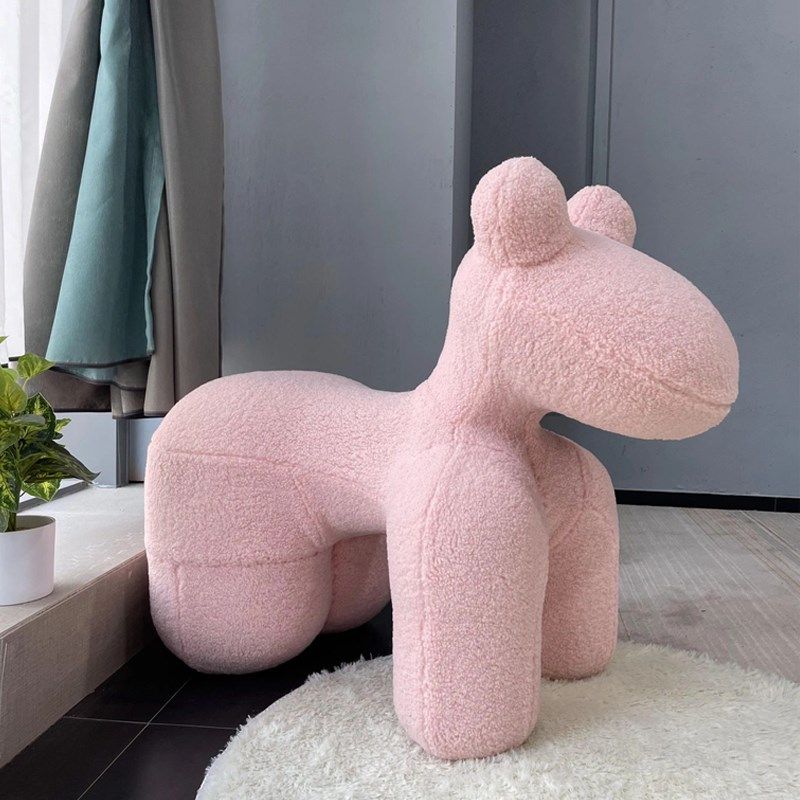 网红创意儿童座椅动物造型粉色小马椅坐凳卡通客厅玩偶沙发椅子,住宅家具,儿童学习椅,淘宝优惠券,粉丝福利购,淘宝优惠卷