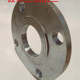 镀锌丝扣法兰片DN25 32 40 50 65 80 100水泵 带牙内螺纹法兰盘