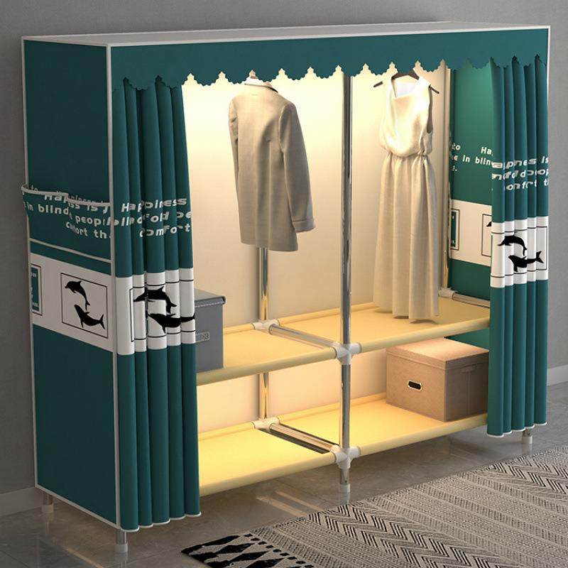 简易衣柜出租房卧室家用加粗结实耐用钢管加厚加固双层收纳布衣柜,鲜花速递/花卉仿真/绿植园艺,割草机/草坪机,淘宝优惠券,粉丝福利购,淘宝优惠卷