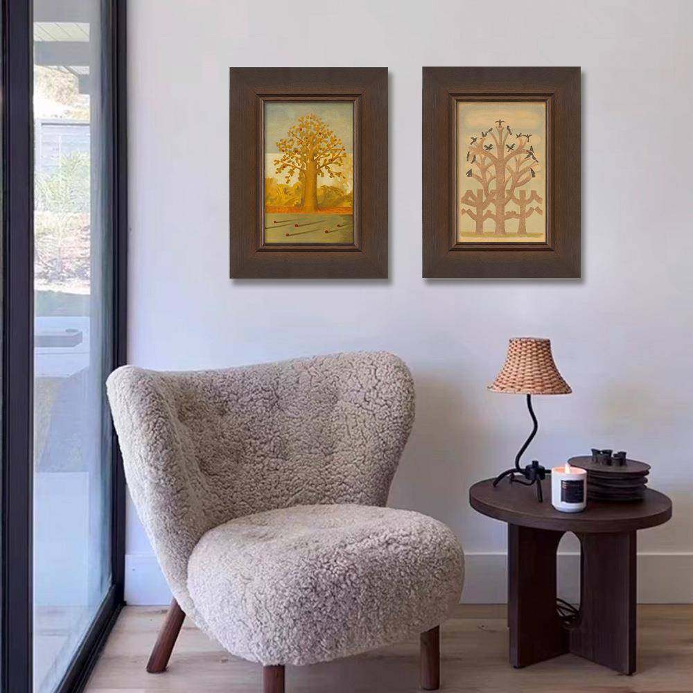 中古风法式客厅装饰画美拉德卧室书房挂画小众艺术餐厅壁画实木框,鲜花速递/花卉仿真/绿植园艺,割草机/草坪机,淘宝优惠券,粉丝福利购,淘宝优惠卷