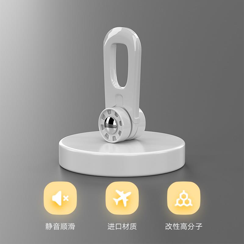 7K1窗帘盒轨道可伸缩滑轨顶装侧装直轨双轨静音铝合金杆导轨