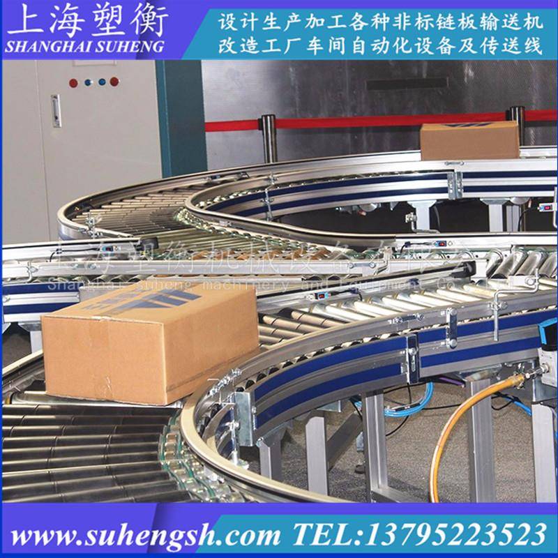 制做动力滚筒输送线自动化物流传送系统无动力滚筒转弯输送机