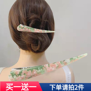 长发夹后脑勺一字夹大号侧边盘发鸭嘴夹韩式发卡优雅气质横夹抓夹