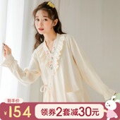 家时光月子服春秋纯棉产后秋季 孕妇哺乳衣睡衣家居服 89月份10春季