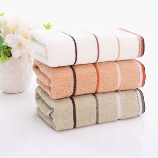 纯棉毛巾洗澡洗脸手巾成人家用柔软吸水加长大号澡巾运动擦汗面巾