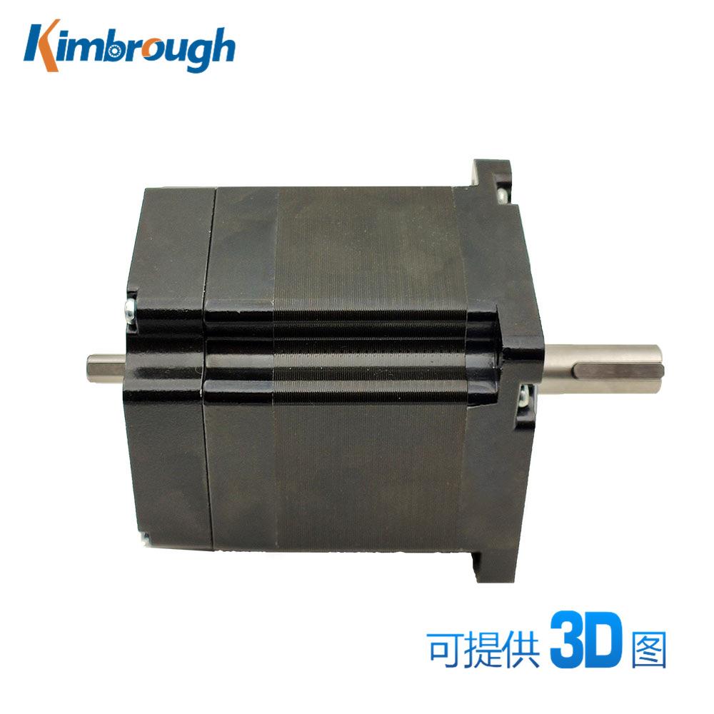 两相86双轴闭环步进电机力矩3.5Nm机身长92mm轴径14MM