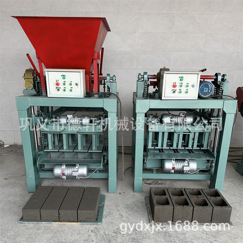 免烧液压多孔砖制砖设备250*250*60实心小型水泥砖机混凝土垫块机
