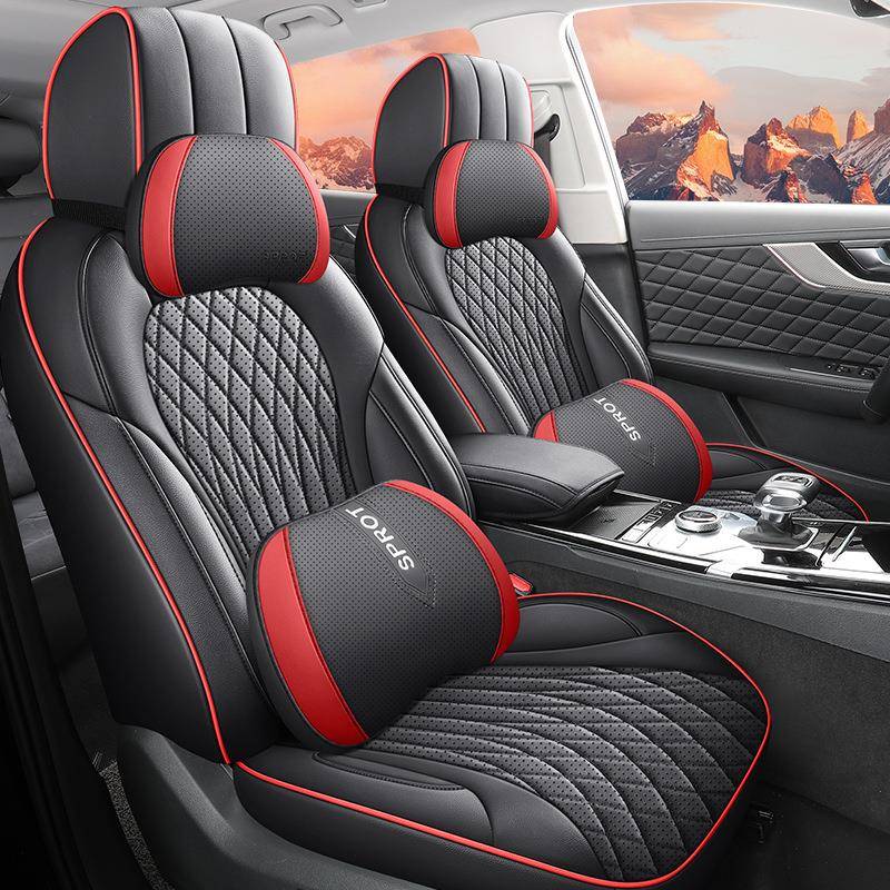 红旗HS5汽车坐垫2022款改款2.0T智联旗领版全包围皮革汽车座套