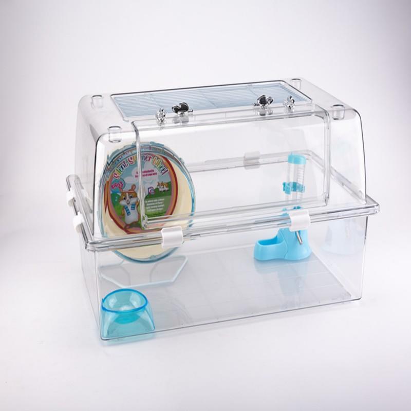 果然宠仓鼠金丝熊60透明基础笼全透明亚克力仓鼠饲养笼天蝎座笼