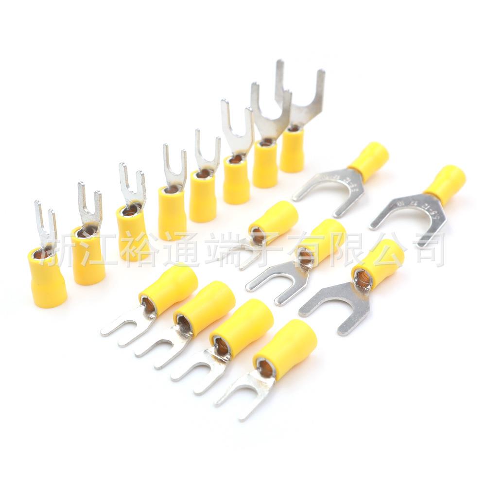 5.5-3/4/5/6/8/12叉形预绝缘冷压端子Y型线耳14-12AWG