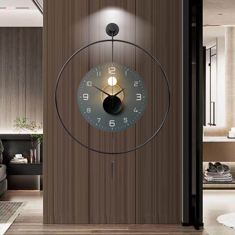 现代简约客厅钟表西班牙极简风餐厅装饰挂钟创意玄关艺术挂画时钟