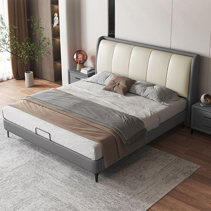 极简轻奢布艺床小户型科技布双人床现代简约主卧婚床1.2米1.8米床