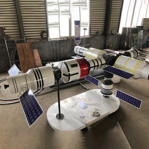 北斗三号全球卫星导航系统纯手工制作空中吊饰工艺品科普航天模型