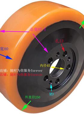 1.6吨杭叉电动搬运车CDD16-AC1S-P驱动轮转向轮子液压地牛轱辘