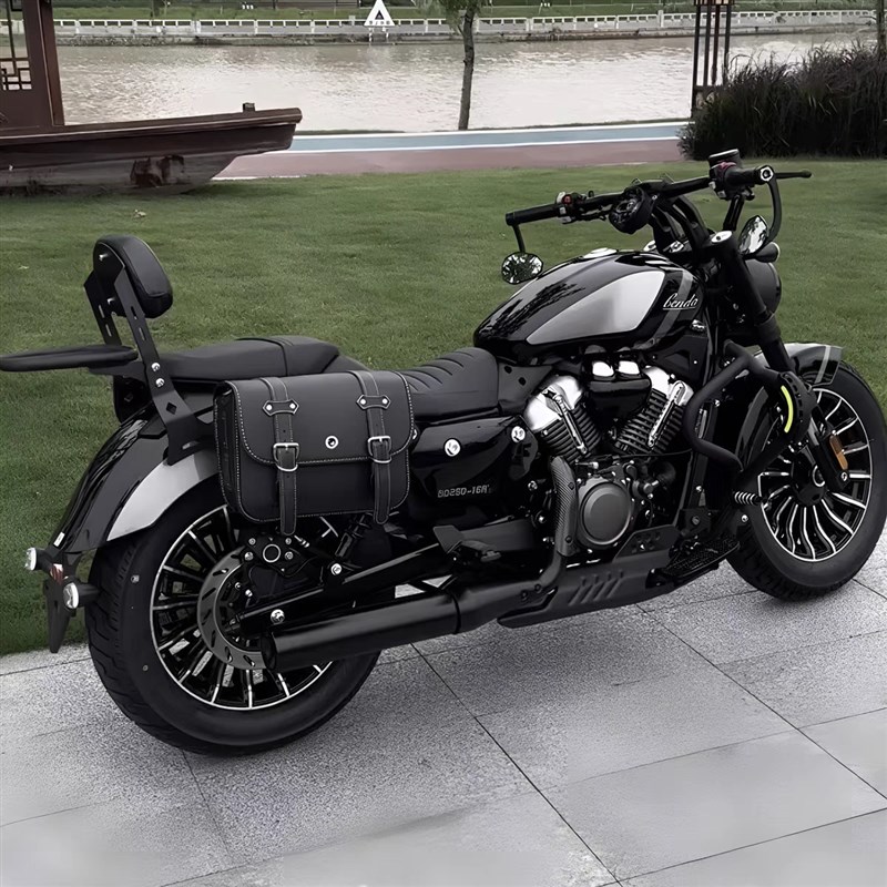 适用奔达灰石250折叠靠背靠垫边包护杠货架无损安装摩托车改装