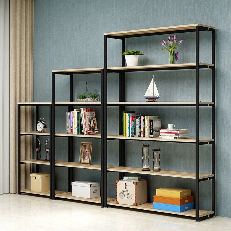 晰沅阁货架家用置物架商品展示架简易收纳架饰展架多层轻型货架黑