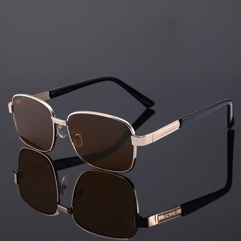 护目开车防风电焊太阳眼镜男水晶平光透明墨镜个性司机茶色石头镜