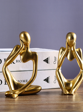 抽象艺术酒柜小摆件家居饰品高档客厅电视柜书柜办公室装饰品