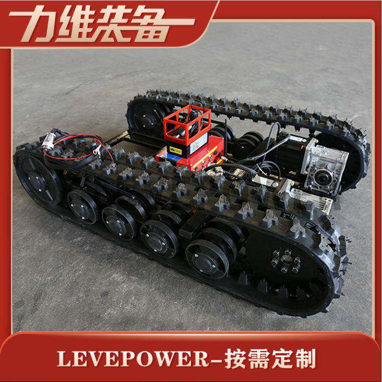 厂家低速履带底盘电动橡胶履带底盘水田地橡胶履带底盘