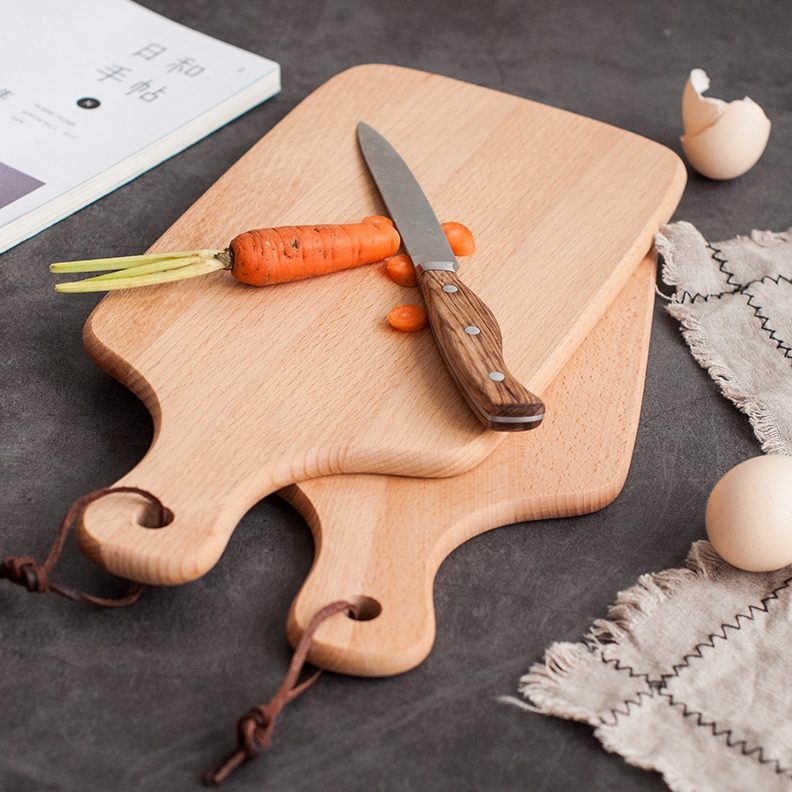 小板面包板砧板无漆木托盘宿舍家用厨房日式水果披萨实木切菜板案