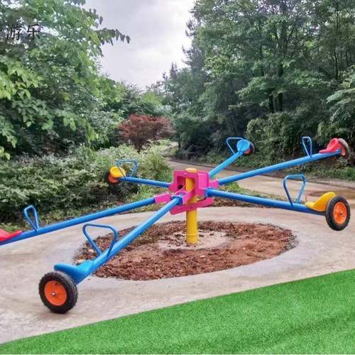 景区公园儿童无动力乐园6人旋转跷跷板12人漂移摇摇乐游乐设备