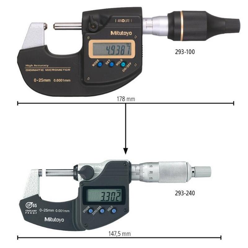 Mitutoyo三丰万分尺/数显万分尺293-100-10/MDH-25MB