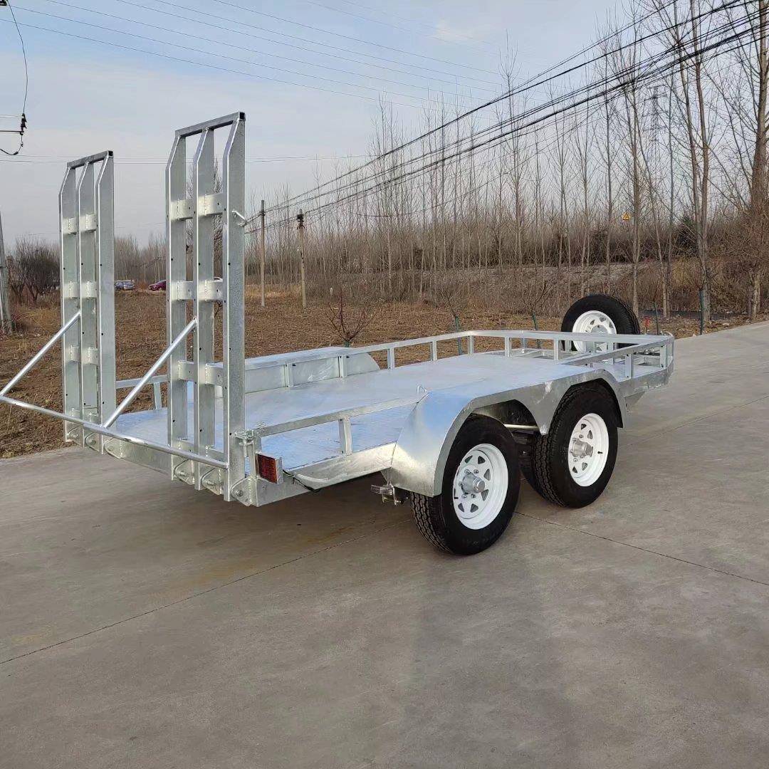 .5吨挖机运输车车辆运输车大型平板拉货拉小挖机转运牵引拖车