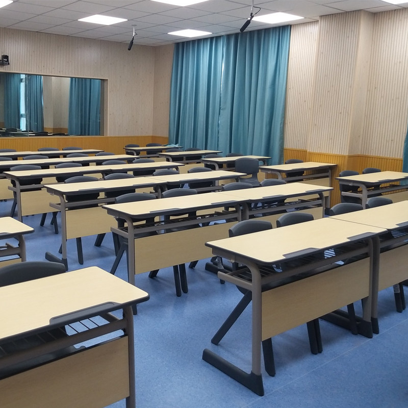 育才双人桌椅组合中小学生学习桌学校培训辅导班补习教室桌椅套装