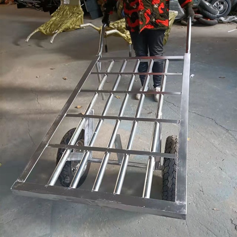 两轮加厚手推车载重王两轮手推车二轮移动架子车农用老式摆地摊