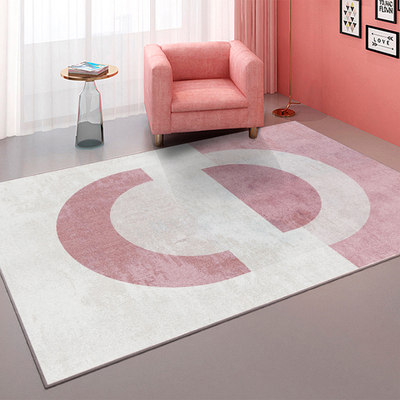 北欧简约风格几何地毯客厅现代沙发茶几垫卧室床边家用长方形地毯