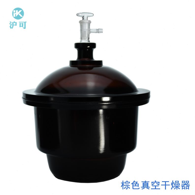 瓷0/干白燥干30/240玻璃盖150mm0附18板真空210器/燥皿/棕色/真空
